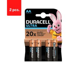 Paristot DURACELL Ultra AA, 4 kpl. x 2 pakkaus paketti hinta ja tiedot | Paristot | hobbyhall.fi