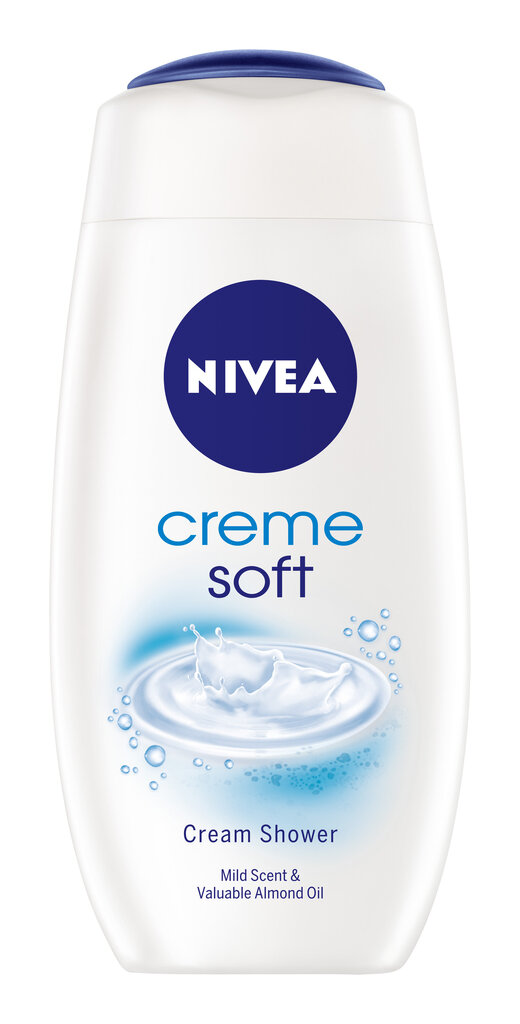 Suihkugeeli Nivea Creme Soft, 6 x 250 ml hinta ja tiedot | Suihkusaippuat ja suihkugeelit | hobbyhall.fi