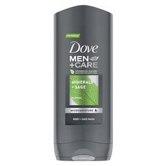 Suihkugeeli Dove Men Mineral & Sage, 6 x 400 ml hinta ja tiedot | Suihkusaippuat ja suihkugeelit | hobbyhall.fi