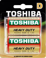 Toshiba Head Elements Heavy Duty D x2, 10 kpl setti hinta ja tiedot | Paristot | hobbyhall.fi