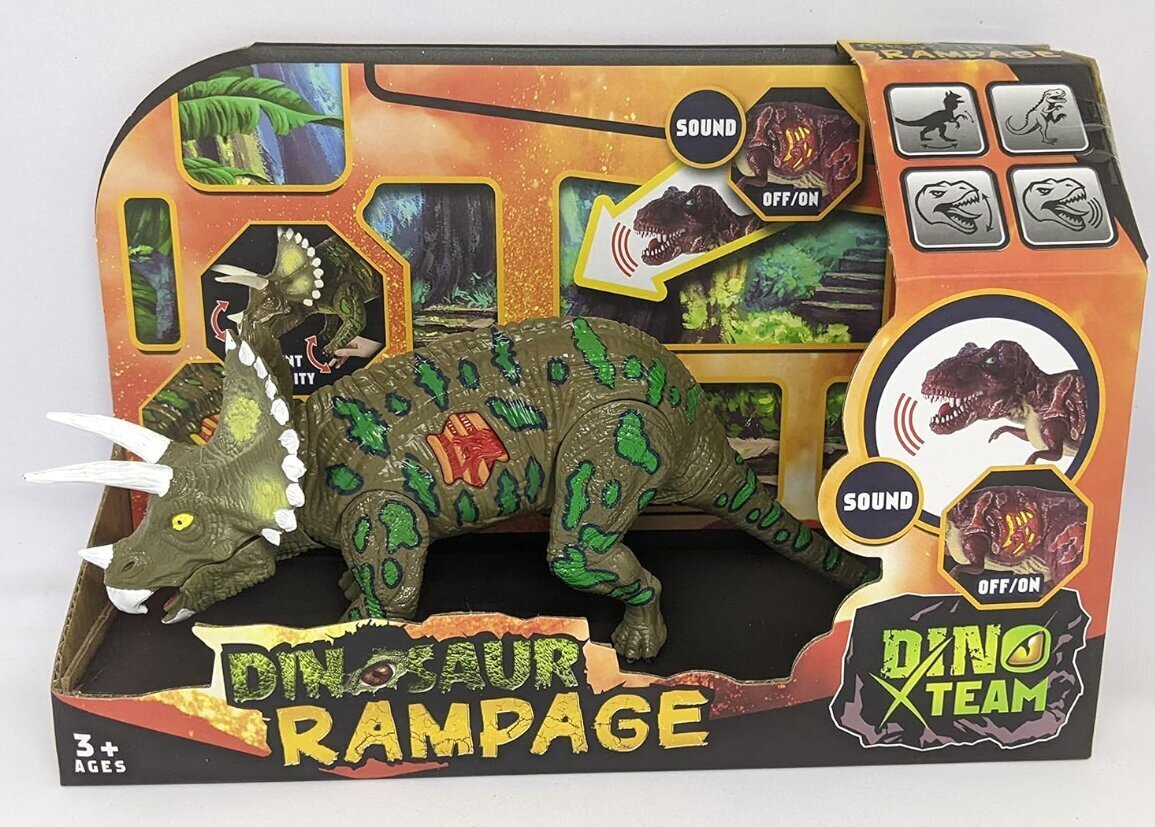 Dinosaurus Tritseeratops, äänillä hinta ja tiedot | Poikien lelut | hobbyhall.fi