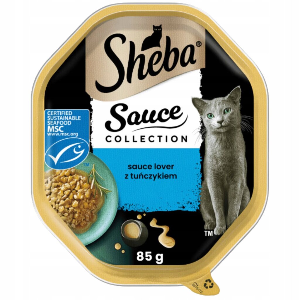 Sheba Sauce Collection täysravinto kissoille tonnikalalla, 85g x 22 hinta ja tiedot | Kissanruoka | hobbyhall.fi