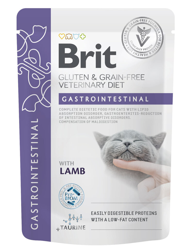 Täysravinto kissoille Brit Veterinary Diet Gastrointestinal, 85g hinta ja tiedot | Kissanruoka | hobbyhall.fi