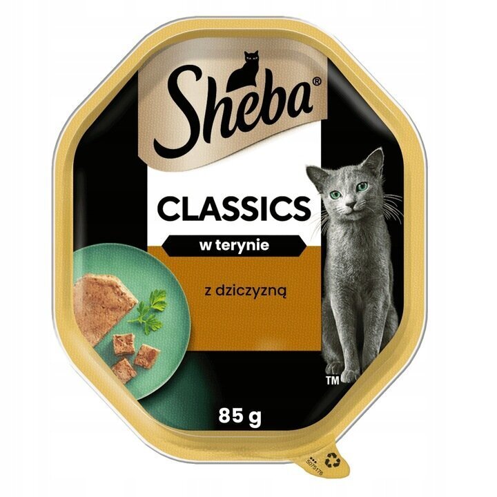 Sheba Classics täysravinto kissoille, riistaa, 22 x 85 g hinta ja tiedot | Kissanruoka | hobbyhall.fi