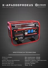 Luotettava 3200W generaattori hinta ja tiedot | Aggregaatit | hobbyhall.fi