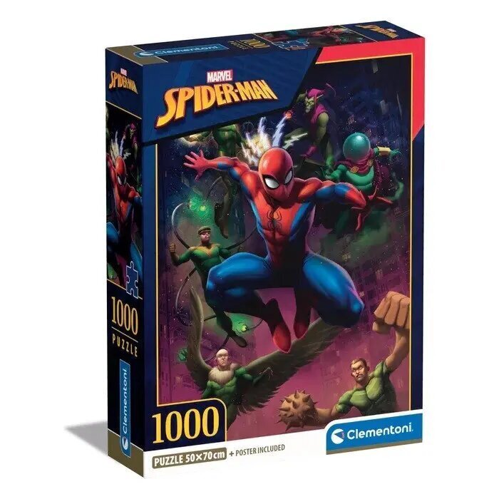 palapeli clementoni spiderman (hämähäkkimies), 1000 d. hinta ja tiedot | Palapelit | hobbyhall.fi