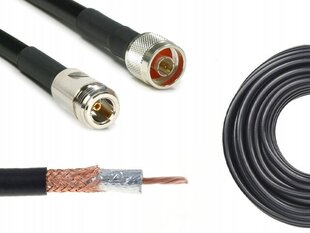 ANTENNIJOHDIN 10m Nm LIITTIMET - N¿ Johdin SRF240 hinta ja tiedot | TV-antennit | hobbyhall.fi