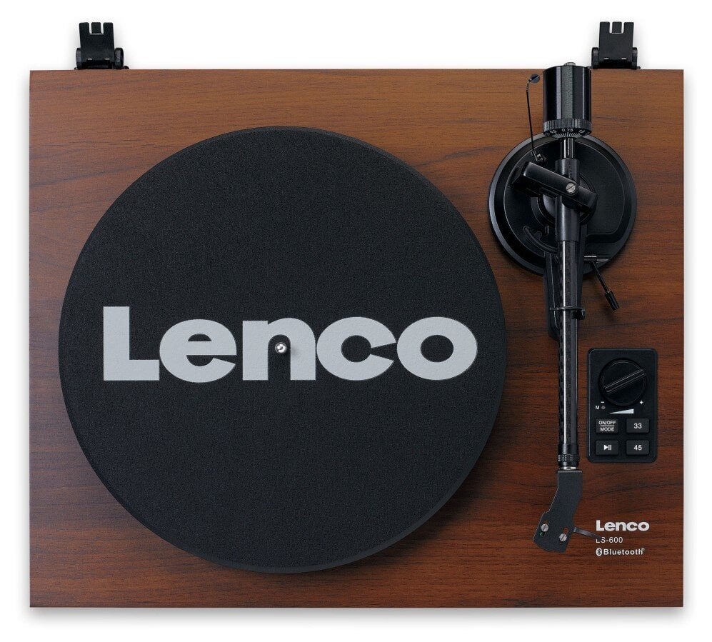 Lenco levysoitin LS-600WA (pähkinä) + kaiuttimet HiFi-sarja hinta ja tiedot | Vinyylilevysoittimet ja gramofonit | hobbyhall.fi