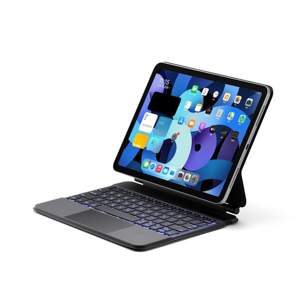 Kääntökansi ja Bluetooth näppäimistö Ykcloud P109Pro för iPad Air4 (2020) 10.9/iPad Pro11(2021/2020/2018)