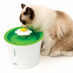Suihkulähde - lemmikkieläinten juomalähde Catit Senses 2.0 Flower, 3 l, valkoinen hinta ja tiedot | Ruokakupit ja ruokintatarvikkeet | hobbyhall.fi