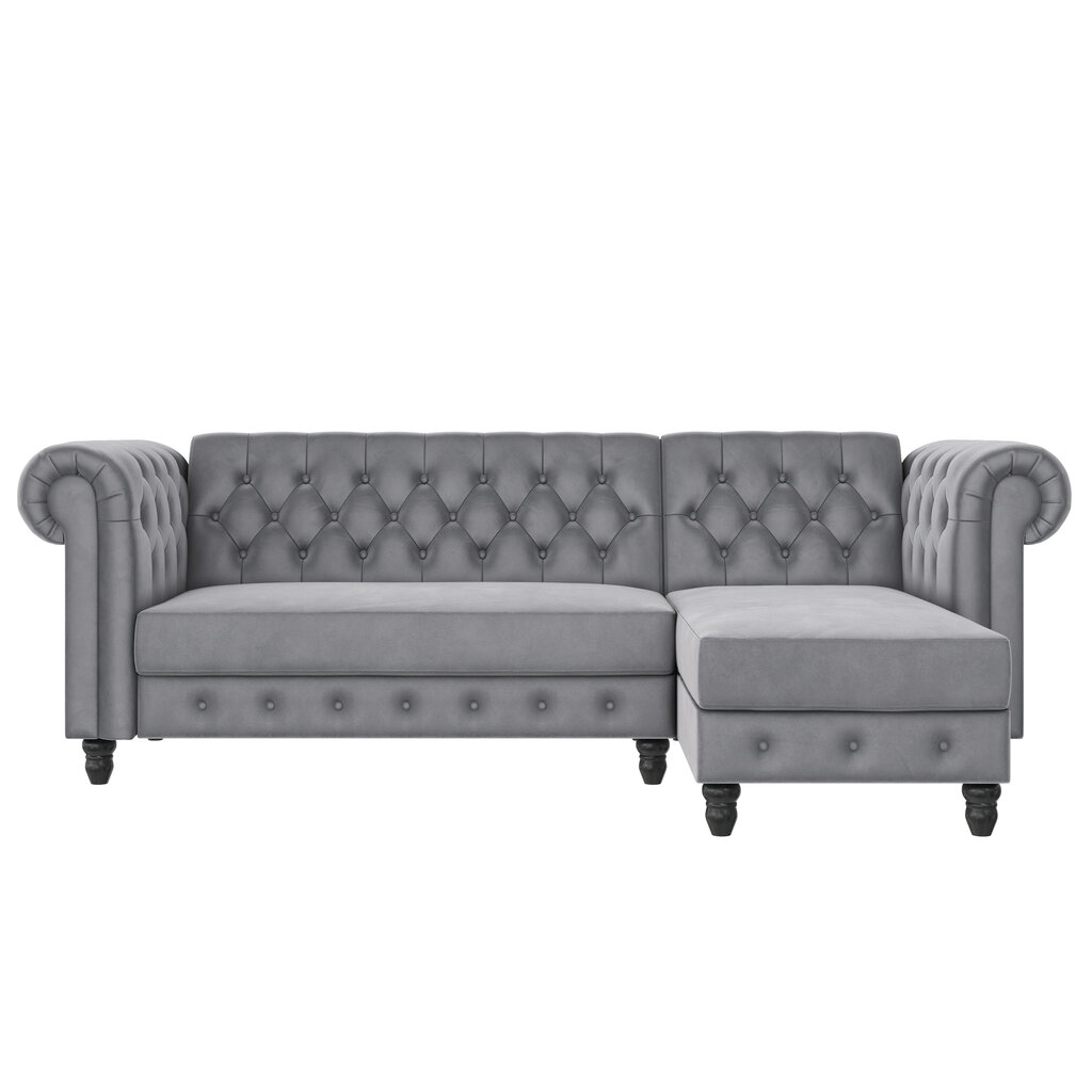 Sofa-lova Dorel Home Felix, pilka hinta ja tiedot | Sohvat ja vuodesohvat | hobbyhall.fi