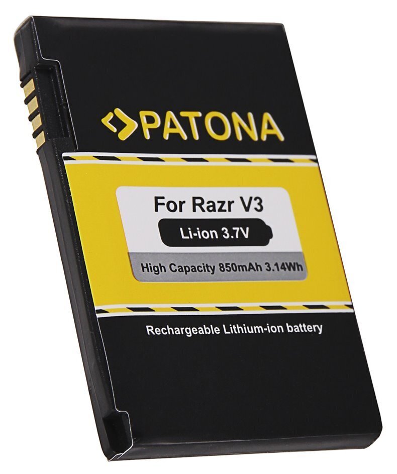 PATONA akku matkapuhelimeen Motorola Razr V3 850mAh 3,7V Li-lon hinta ja tiedot | Puhelimen akut | hobbyhall.fi