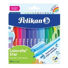 PELIKAN huopakynät, Colorella Star, pyöreät, 24 väriä hinta ja tiedot | Taide- ja askartelutarvikkeet | hobbyhall.fi