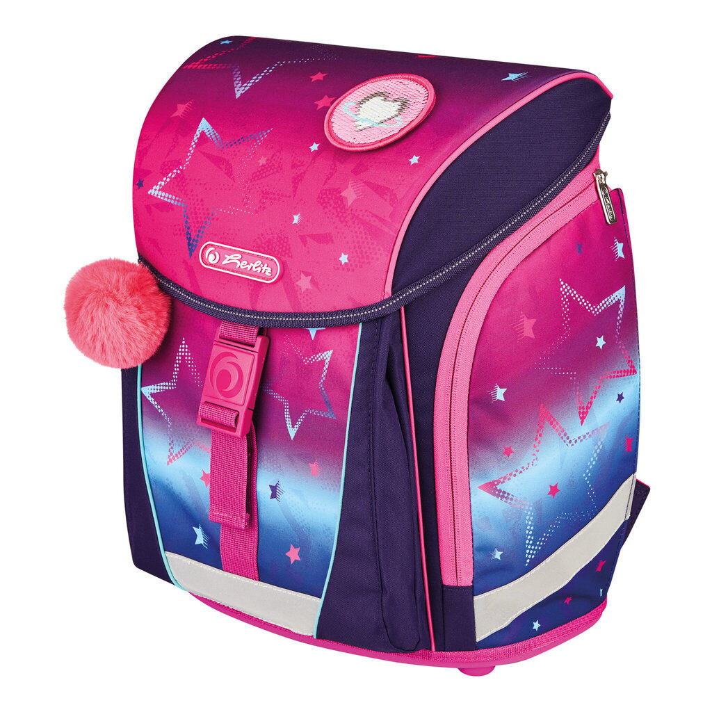 Herlitz koululaukku Filolight Plus - Pink Stars, 16 l hinta ja tiedot | Koulureput ja -laukut | hobbyhall.fi