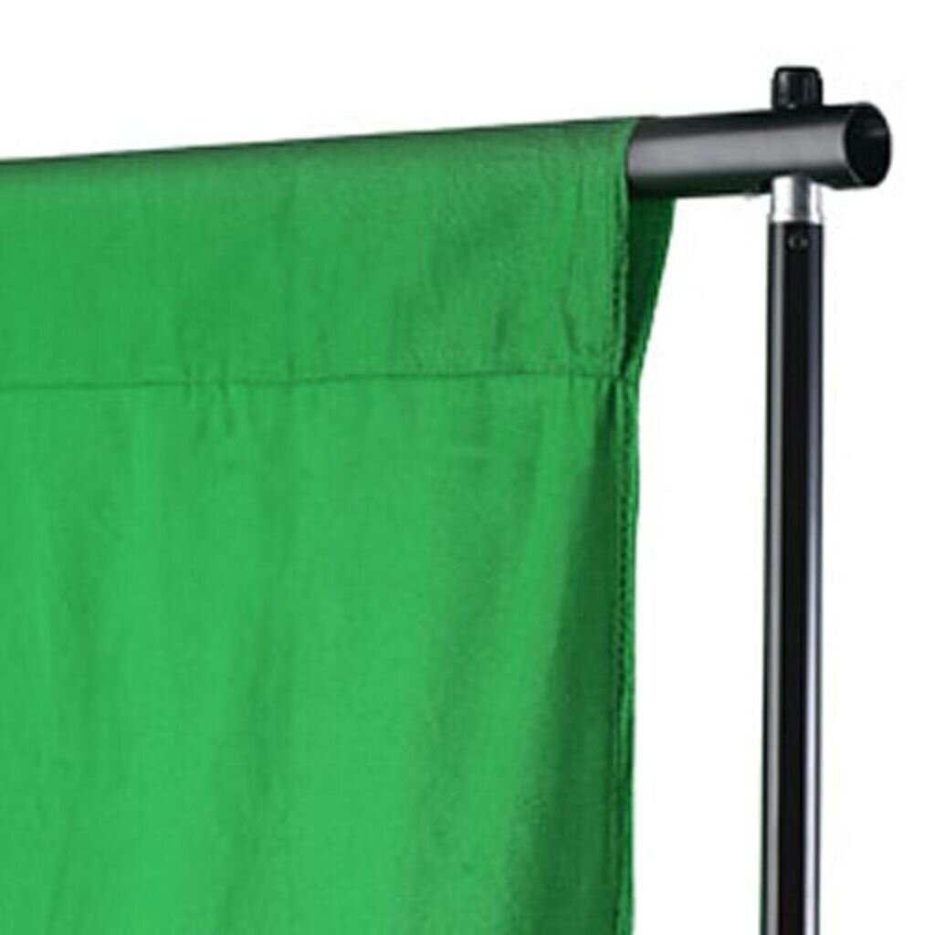 vidaXL Taustakangas puuvilla chromakey 500x300 cm vihreä hinta ja tiedot | Kameratarvikkeet | hobbyhall.fi