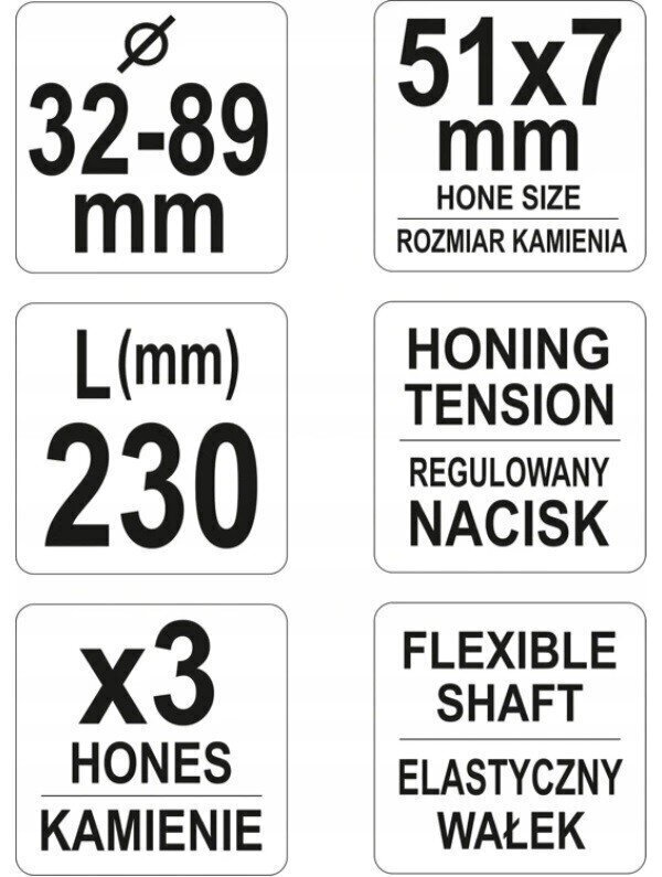 Hoonaustyökalu sylintereille YATO 32-89mm YT-05811 hinta ja tiedot | Käsityökalut | hobbyhall.fi