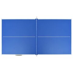 vidaXL 1,5 metrin pingispöytä verkolla 152x76x66 cm sininen hinta ja tiedot | Lautapelit ja älypelit | hobbyhall.fi