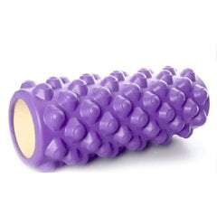 Hierontajoogarulla THOMAS Foam Roll 33x13 cm. Violetti hinta ja tiedot | Hierontatuotteet | hobbyhall.fi