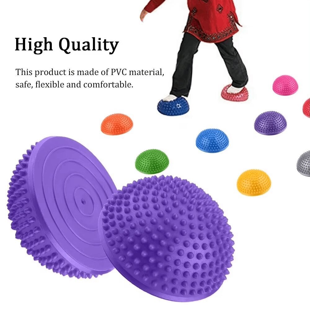 Sensory Pad - Hedgehog THOMS Mini Half Purple hinta ja tiedot | Tasapainotyynyt ja -laudat | hobbyhall.fi