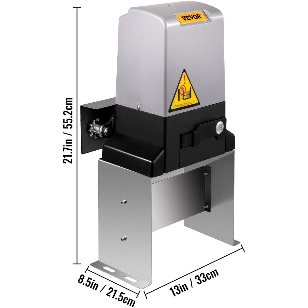 Liukuporttien automatiikka Vevor, 1,5T, 750W hinta ja tiedot | Porttiautomatiikka | hobbyhall.fi