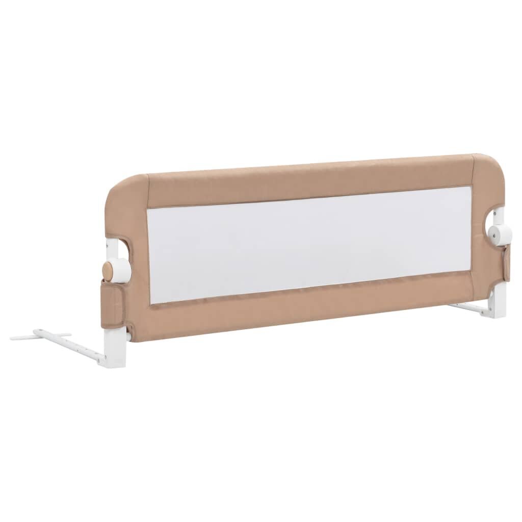 vidaXL Turvalaita sänkyyn taupe 120x42 cm polyesteri hinta ja tiedot | Lasten turvallisuus | hobbyhall.fi