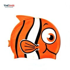 Silikoninen uimalippis THOMS Fish Orange hinta ja tiedot | Uimalakit | hobbyhall.fi