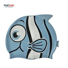 Silikoninen uimalippis THOMS Fish Vaaleansininen hinta ja tiedot | Uimalakit | hobbyhall.fi