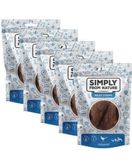 Simply From Nature Meat Strips fasaani, 5x80 g hinta ja tiedot | Koiran herkut | hobbyhall.fi