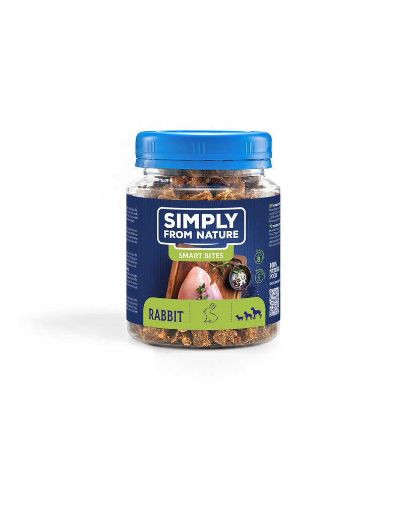 Simply From Nature Smart Bites hirvenliha, 5x130 g hinta ja tiedot | Koiran herkut | hobbyhall.fi