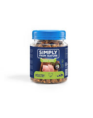 Simply From Nature Smart Bites siipikarja, 5x130 g hinta ja tiedot | Koiran herkut | hobbyhall.fi