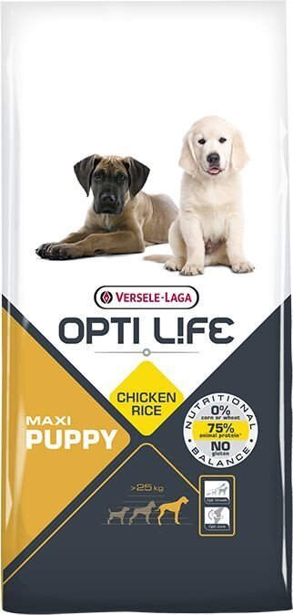 Versele-Laga Opti Life Puppy Max kuivaruoka pennuille, siipikarja, 12,5 kg hinta ja tiedot | Koiran kuivaruoka | hobbyhall.fi