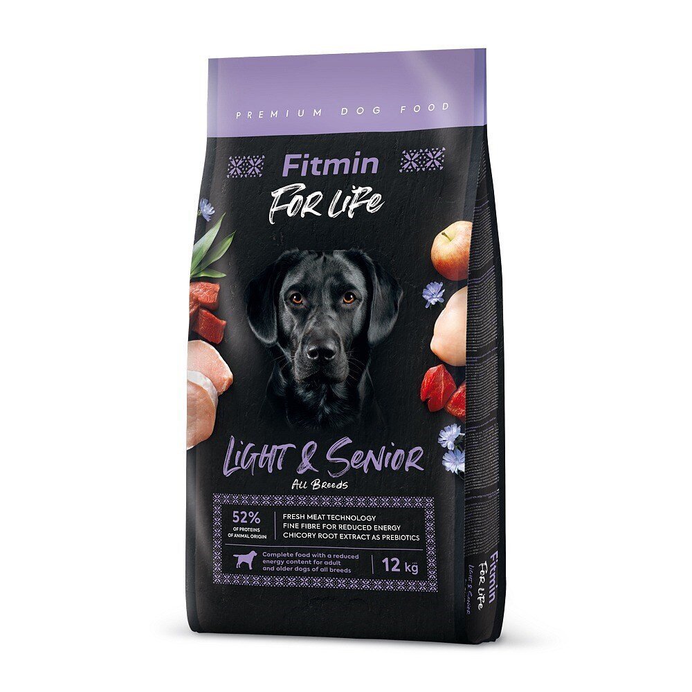 Fitmin For Life Light & Senior, nauta, sika ja siipikarja, 12 kg hinta ja tiedot | Koiran kuivaruoka | hobbyhall.fi