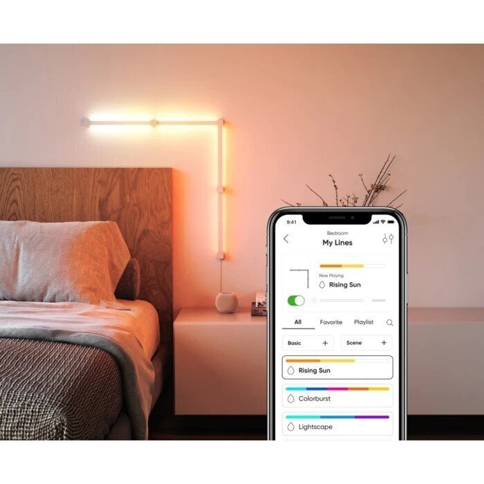 Huonekaluvalaistus Nanoleaf Lines Squared Starter Kit, eri värejä hinta ja tiedot | Muut huonekalutarvikkeet | hobbyhall.fi