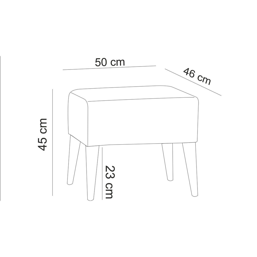 2-osainen pehmeä huonekalusarja Aria-TKM7-S 1070, vihreä hinta ja tiedot | Sohvaryhmät | hobbyhall.fi