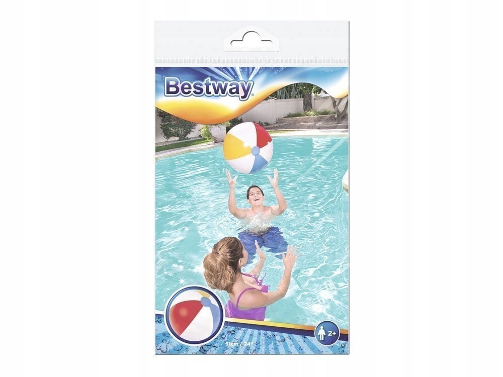 Puhallettava rantapallo Bestway Beach, 61 cm hinta ja tiedot | Puhallettavat vesilelut ja uima-asusteet | hobbyhall.fi