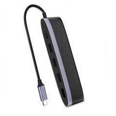 Sovitin UGREEN 50990 CM223 5in1 Type-C Sisään hub 3USB3.0 HDMI PD för MacBook Huawei P30 hinta ja tiedot | Adapterit | hobbyhall.fi