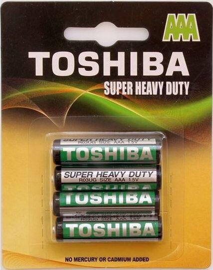 Toshiba Head Cells Heavy Duty AAA x4, 10 kpl setti hinta ja tiedot | Paristot | hobbyhall.fi