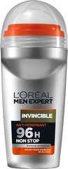 L'Oreal Paris Men Expert Invincible roll-on deodorantti miehille 50 ml hinta ja tiedot | L'Oréal Paris Hygieniatuotteet | hobbyhall.fi