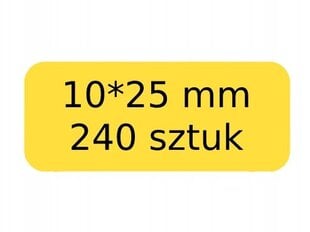 .NIIMBOT tarrat KELTAINEN 10*25mm 240kpl hinta ja tiedot | Vihkot, muistikirjat ja paperit | hobbyhall.fi