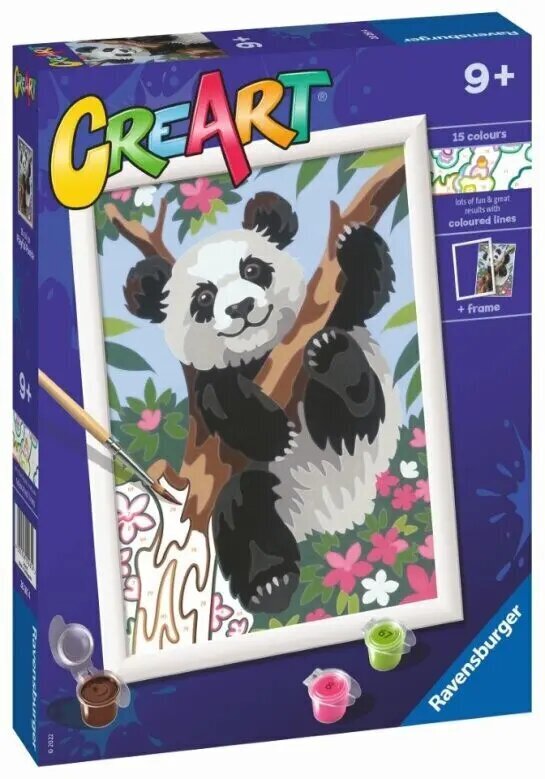 CreArt Lapsille Panda hinta ja tiedot | Maalaa numeroiden mukaan | hobbyhall.fi