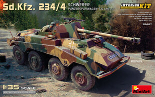 Liimattava malli MiniArt 35427 Sd.Kfz. 234/4 Schwerer Panzerspahwagen 7.5 cm Interior Kit 1/35 hinta ja tiedot | Koottavat pienoismallit | hobbyhall.fi