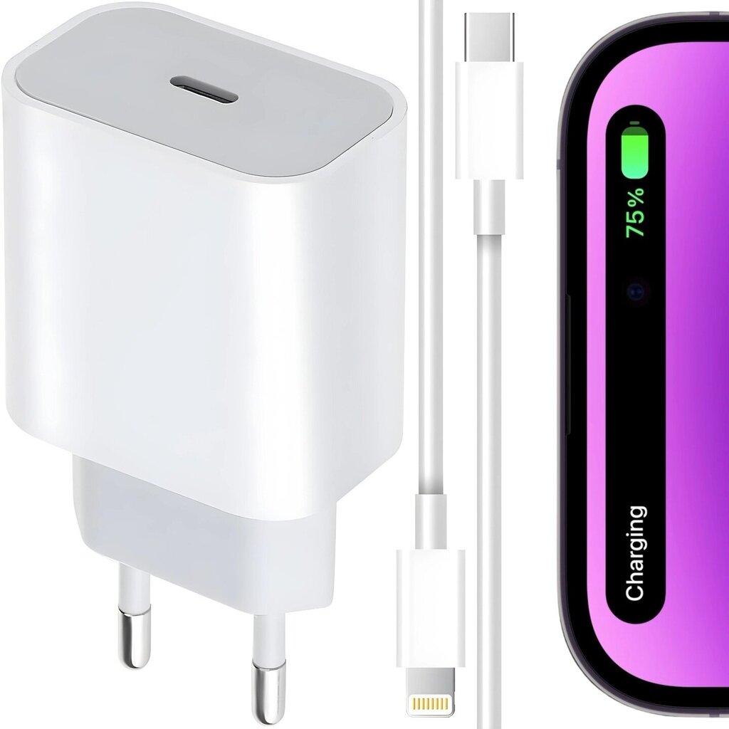 Nopea iPhone-laturi 20 W USB-C hinta ja tiedot | Puhelimen laturit | hobbyhall.fi