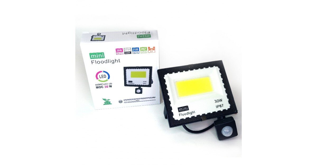 30 W LED-valonheitin liiketunnistimella 30W mINI 6500k hinta ja tiedot | Puutarha- ja ulkovalot | hobbyhall.fi