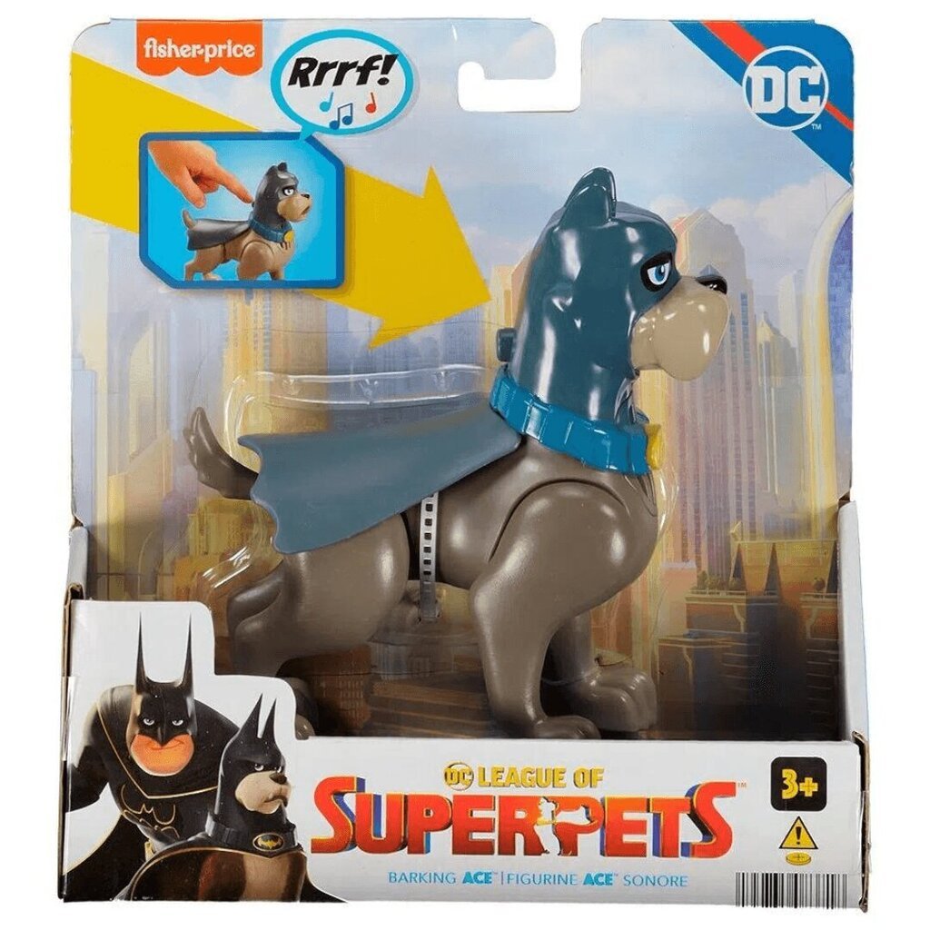 Fisher Price League Super Pets Ässä 15cm ääni hinta ja tiedot | Poikien lelut | hobbyhall.fi