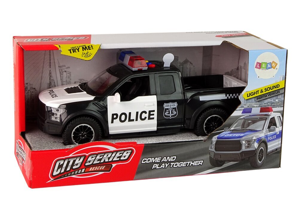 Lelu Poliisin pickup-auto ääni- ja valoefekteillä, musta hinta ja tiedot | Poikien lelut | hobbyhall.fi