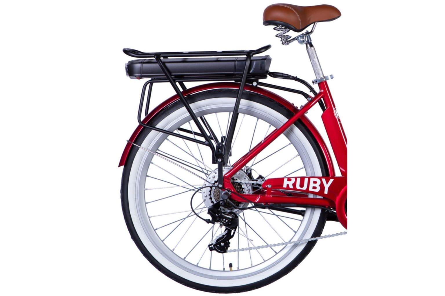 Sähköpyörä Davi E-Ruby Alumiini, 26", 7 vaihdetta, 150-175 cm, 50 km, Burgundi hinta ja tiedot | Sähköpyörät | hobbyhall.fi