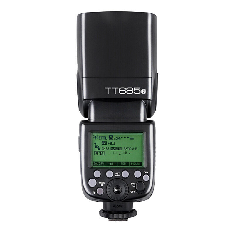 Speedlite kameran salama TTL Godox TT685N 2.4G 60GN 1 / 8000S för Nikon hinta ja tiedot | Kameratarvikkeet | hobbyhall.fi