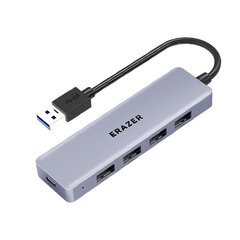 Sovitin ERAZER HA05-2 5in1 Type-C Sisään 4USB3.0 Type-C 1m för HUAWEI Mate40/P50 Samsung S20 hinta ja tiedot | Adapterit | hobbyhall.fi