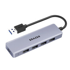 Sovitin ERAZER HA05-3 5in1 Type-C Sisään 4USB3.0 Type-C 1.5m för HUAWEI Mate40/P50 Samsung S20 hinta ja tiedot | Adapterit | hobbyhall.fi