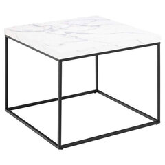 Kahvipöytä Actona Barasossa, 60x60x45 cm, valkoinen hinta ja tiedot | Sohvapöydät | hobbyhall.fi